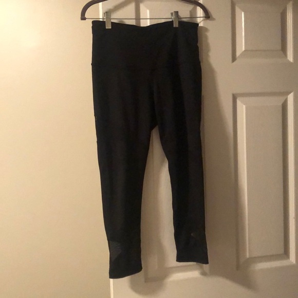 Z by zella black mesh panel high waisted leggings - Picture 2 of 3